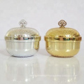 luxurious gold and silver round shape acrylic cream jar ,30g,50g